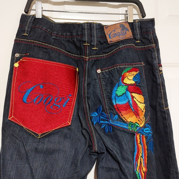 COOGI ARTSY EMBROIDERED MENS DARK WASH JEANS EUC!! - Picture 14 of 15